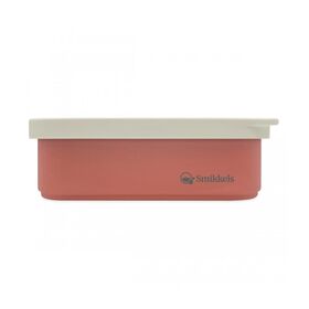 Lunchbox Μεταλλικό 900 ml ροζ με Καπάκι Σιλικόνης Smikkels