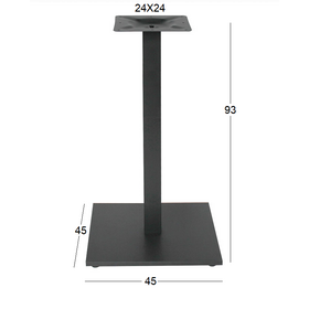 Flat Promo Μεσαιου Υψους 45χ45χ93εκ. Βαση Μεταλλικη με Ρεγ/ρους