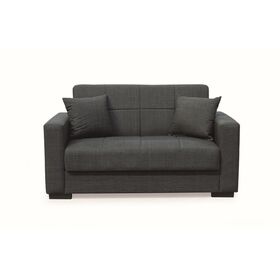 Rover Dark Grey Υφασμα 2θεσιος Καναπεσ/κρεβατι με Αποθ.χωρο 150χ80εκ.