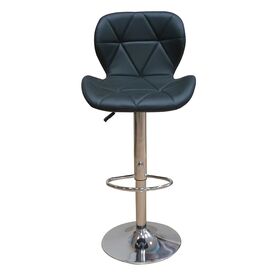 Σκαμπό Μπάρ 2τμχ Bar91 Μαύρο pu 48x49x109εκ.