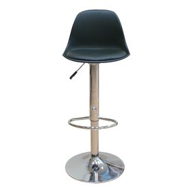 Σκαμπό Μπάρ 2τμχ Bar92 Black Pu/pp 37x33x102εκ.