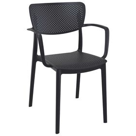 Σετ Τραπεζαρίας 5τμχ Ares Loft Black 140χ80χ75εκ.