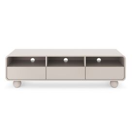 Έπιπλο Τηλεόρασης Albion με Συρτάρια Λευκό Kazmir 160x44x39cm