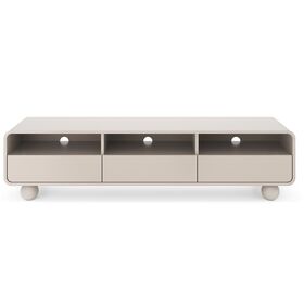 Έπιπλο Τηλεόρασης Albion με Συρτάρια Λευκό Kazmir 180x44x39cm
