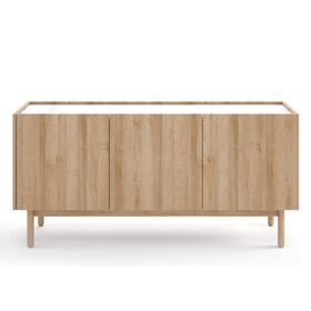 Μπουφές Boho Φυσικό + Λευκό Μάρμαρο 144x68x37cm