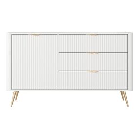 Μπουφές με Συρτάρια Lante Λευκό 138x81x38cm