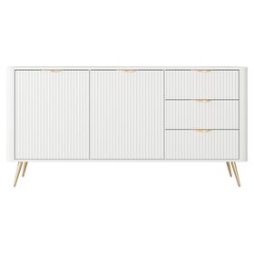 Μπουφές με Συρτάρια Lante Λευκός 163x81x38cm