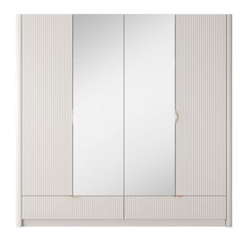 Ντουλάπα Lante Μπεζ 213x208x54cm