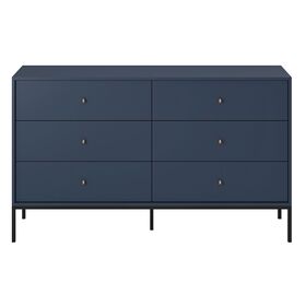 Συρταριέρα Mono Χρώμα Μπλε  με 6 Συρτάρια 154x91x39cm