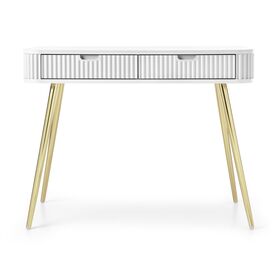 Κονσόλα  Zova Λευκό + Χρυσό 103x80x49cm