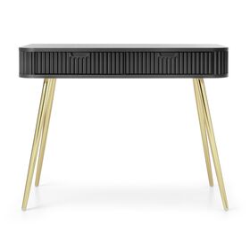 Κονσόλα  Zova Ανθρακί + Χρυσό 103x80x49cm