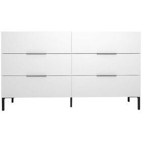 Συρταριέρα Oryana Λευκή 140x81x44cm