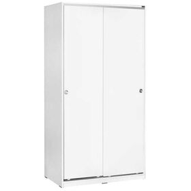 Συρόμενη Ντουλάπα Λευκή 94x182x52cm Ad_swd-402-bb-2
