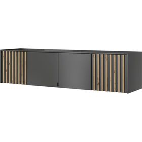 Πατάρι Ντουλάπας Nelly Γραφίτης 4d 206x50x51cm