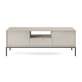 Έπιπλο Τηλεόρασης Nova Λευκό Kazmir + Ανθρακί 154x56x39cm