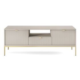 Έπιπλο Τηλεόρασης Nova Λευκό Kazmir + Χρυσό 154x56x39cm