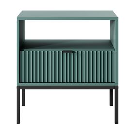 Κομοδίνο Nova Πράσινο + Ανθρακί Βάση+πόμολο 54x56x39cm