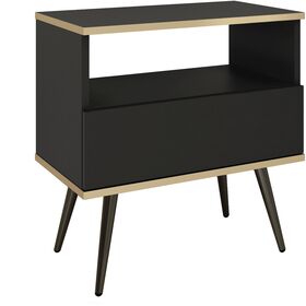 Κομοδίνο oro Ανθρακί 59x54x39cm