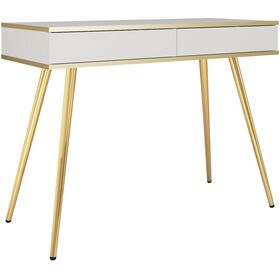 Κονσόλα  oro Λευκό με Χρυσό 102x80x50cm