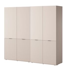 Ντουλάπα Sandbox Τετράφυλλη Μπεζ 202x200x51cm