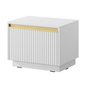 Κομοδίνο Royal Λευκό 53x42x39cm