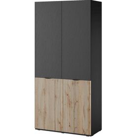 Ντουλάπα Sandbox Sento Ανθρακί 101x200x51cm