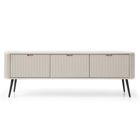 Έπιπλο Τηλεόρασης Zova Λευκό Kazmir + Ανθρακί 168x57x39cm