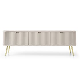 Έπιπλο Τηλεόρασης Zova Λευκό Kazmir + Χρυσό 168x57x39cm