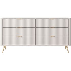 Συρταριέρα Lante Μπεζ 163x81x38cm