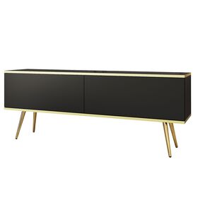 Έπιπλο Τηλεόρασης oro Ανθρακί + Χρυσό 135x53x32cm