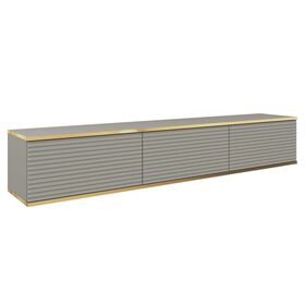 Κρεμαστό Έπιπλο Τηλεόρασης Oro_mdf Γκρι 175x30x32cm