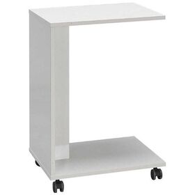 Βοηθητικό Τραπεζάκι c Shape Λευκό High Gloss 35x65x45cm