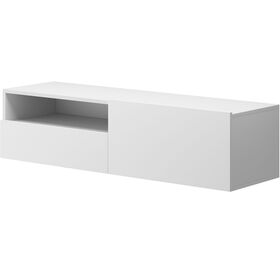 Έπιπλο Τηλεόρασης Κρεμαστό 02109-enj-w Λευκό 120x30x37cm