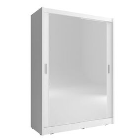 Ντουλάπα Συρόμενη 24113-Mjmmw-150 Χρώμα Λευκό 150x200x62 cm