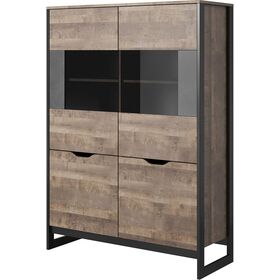 Βιτρίνα Arden: Sand Gragne+matera 108.6x150x39.6cm