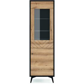 Βιτρίνα Diamond Ανθρακί+evoke 178x54x39