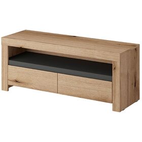 Έπιπλο Τηλεόρασης Evoke: Φυσικό+γραφίτης 113x46x39cm