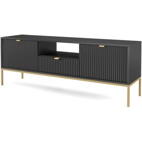 Έπιπλο Τηλεόρασης Nova Ανθρακί+χρυσό 154x39x56cm