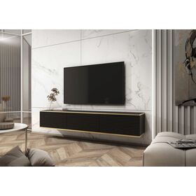 Κρεμαστό Έπιπλο Τηλεόρασης Oro_mdf Ανθρακί 175x30x32cm