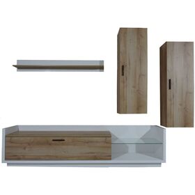 Σύνθεση Talina Λευκό+kingstone oak 270x175x48cm