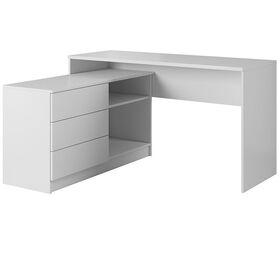 Γραφείο τεο Λευκό 138x76x50,4-110cm