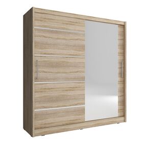 Ντουλάπα Συρόμενη Maja 1-alu Χρώμα Φυσικό Δρυς 200x214x62cm