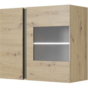 Κρεμαστή Βιτρίνα 36146-arc-wv Artisan+γραφίτης 96,5x82,5x40cm