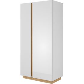 Ντουλάπα 36146-Arcw-24 Λευκό+λευκό High Gloss+grandson 96,5x193,5x54cm
