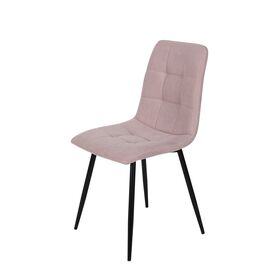 Amelia Καρέκλα Μεταλλική Επενδεδυμένη με Ύφασμα Dusty Pink 46x57x87εκ.