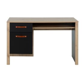 Arthus Γραφείο με ένα Συρτάρι και ένα Ντουλάπι 122x56x75εκ. Artisan oak / Black