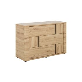 Confidence Συρταριέρα με 3 Συρτάρια  121x 45x80εκ. Artisan oak