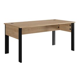 Faro Γραφείο 160x80x74εκ. Blond oak / Μαύρο