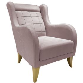 Karlina Μπερζέρα 76x84x95εκ. Dusty Pink