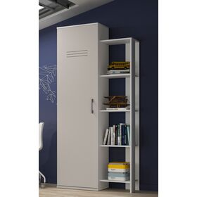 Ugo Βιβλιοθήκη - Ντουλάπα 86x42x200εκ. Moon Grey - White